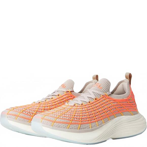 NEW APL women's techloom zipline shoe in clay/laser red/marigold